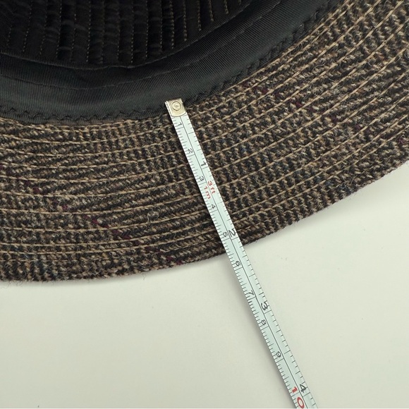 Pendleton Wool Hat Brown Tweed Herringbone Bucket Style Made in USA Size Small - Picture 8 of 8